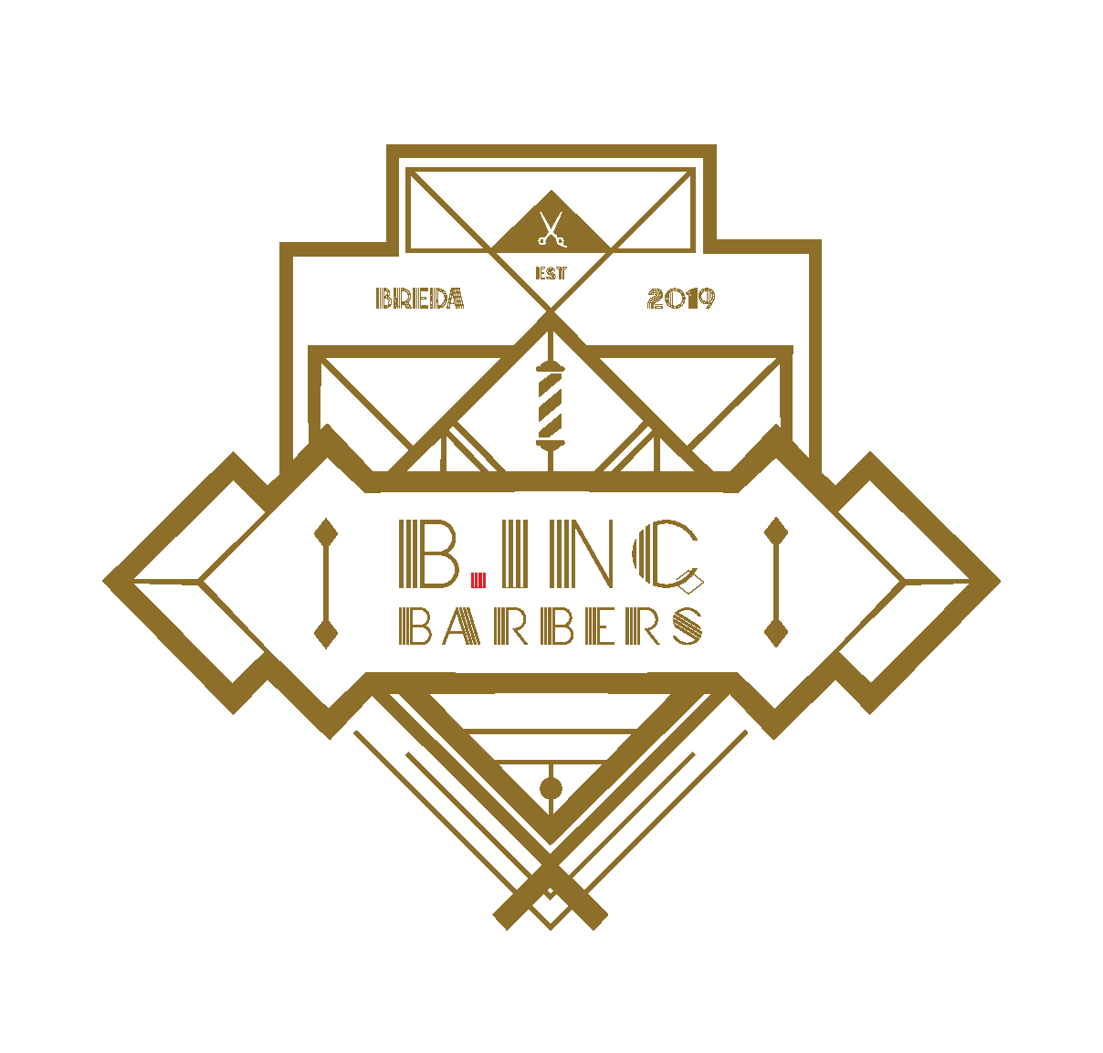 het logo van Binc Barbers Breda